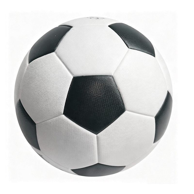 No. 5 Football Cross-Border Pu Leather Football Campus Sports Competition Training Wholesale Primary and Secondary School Black and White Football