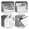 Multifunctional plastic storage basket sundries organizing storage basket student dormitory storage artifact folding storage box