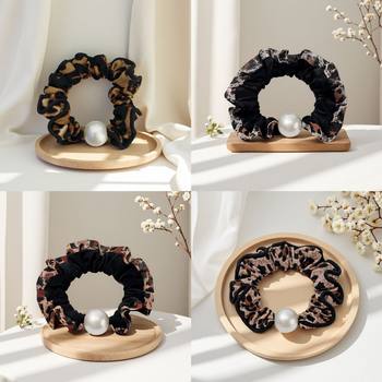Sexy Leopard Print Hair Tie, Simple and Sweet with a Cool Edge, Scrunchie with High Elasticity and Versatile Hair Accessory