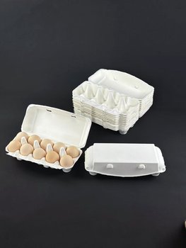 ✅ 10-Piece Egg Tray Disposable Pulp Egg Carton Birthday Packaging Box Storage Box Compartment Tray Shockproof Small Pear