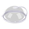 Microwave oven heating special protective cover hot food hot rice high temperature resistant round plastic transparent cover oil splash food cover