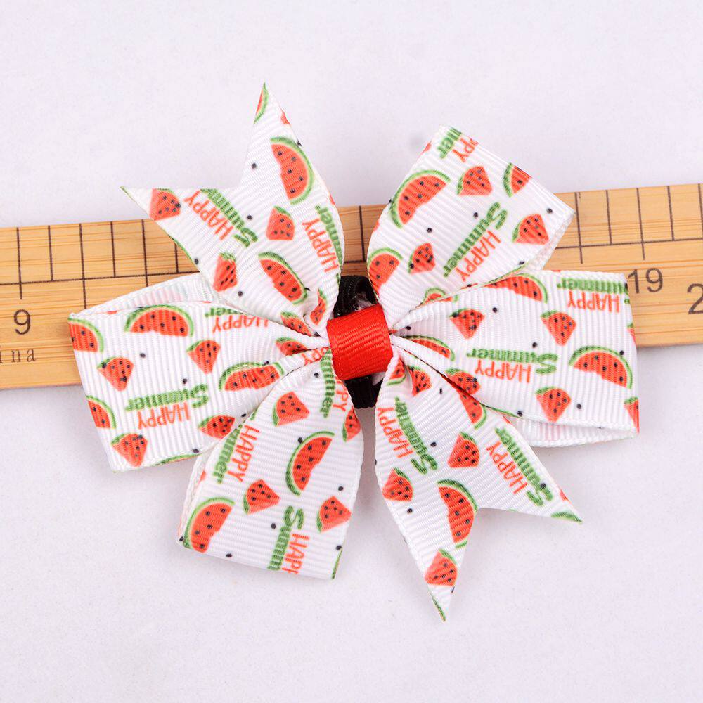 Cross-border New Summer Cat Puppy Fruit Floral Rib with Bow Pet Collar Supplies Collar Flower