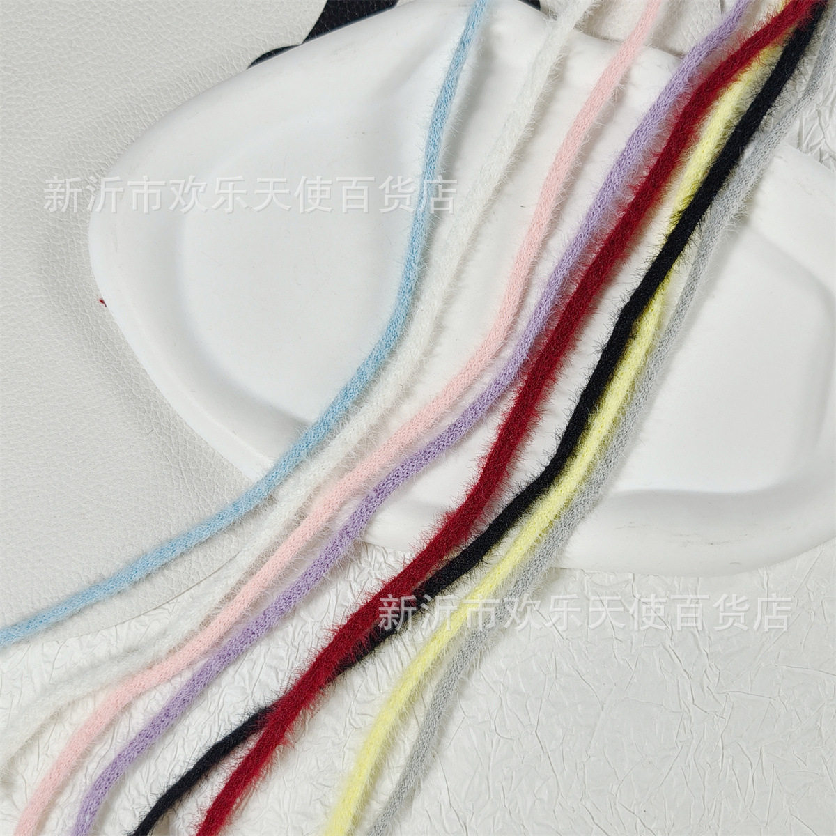 Color 1m fine velvet belt plush rope material DIY handmade bow cute hair band braided hair accessories