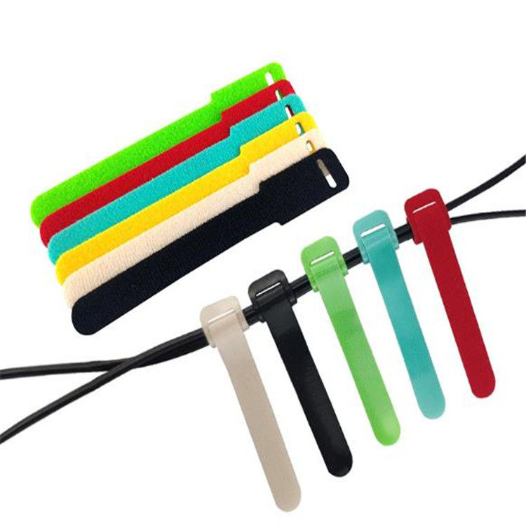 Velcro Cable Ties Cat Head Back-To-Back T-Shaped Wire Harness Self-Adhesive Cable Ties Logo Velcro Cable Ties