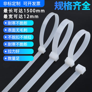 Self-Locking Nylon Cable Ties, Plastic Clips, Strong Cable Ties, Binding Clips, Large Cable Ties, 5*600