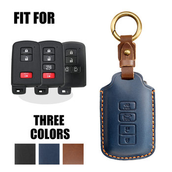 Suitable for Toyota Key Cover Special First-Layer Cowhide Automotive Supplies Wholesale Manufacturer Key Bag Genuine Leather Protective Case