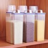 Japanese Rice Bucket Rice Storage Box 2kg Grain Storage Box Plastic Sealed Jar Kitchen Moisture-Proof and Insect-Proof