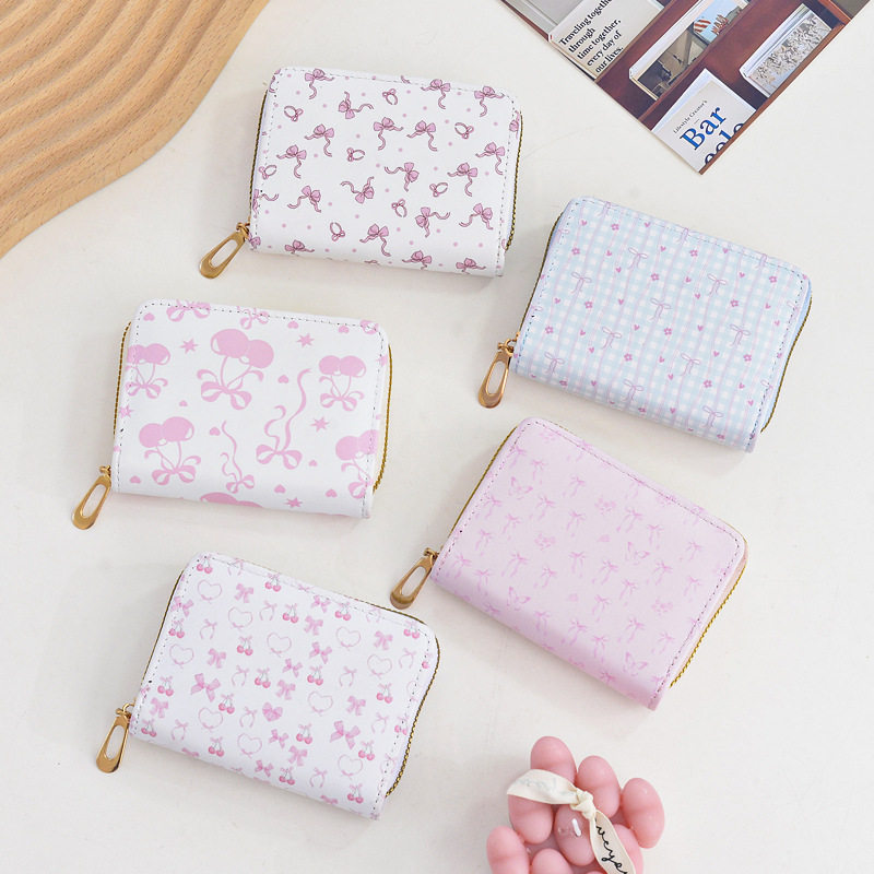 Cute Card Bag Cartoon Sweet Mini Ultra-thin Small Portable Large Capacity Multi-card Student Anti-degaussing Card Bag