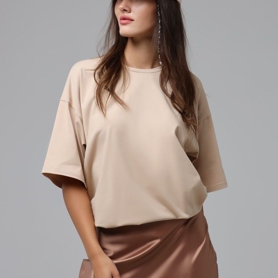 Womens Loose Fit Solid Color T Shirt 100 Cotton Short Sleeve Versatile Style Spring Summer Collection Wholesale