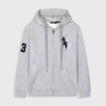 Zipper gray big horse black label