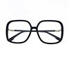 Large frame plain face artifact black frame anti-blue light glasses women's round face slimming Internet celebrity Little Red Book frame can match myopia men