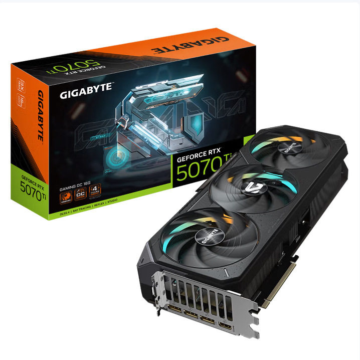 Подходит для видеокарты Gigabyte RTX 5070 Ti 16G с разрешением 4K/2K для настольных компьютерных игр Magic Eagle OC 16G Изображение 1