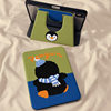 Cartoon Penguin Back View Ipad10/9 Generation Tablet Protective Cover Acrylic 360 Degree Rotating Air6/5 Protective Case 4