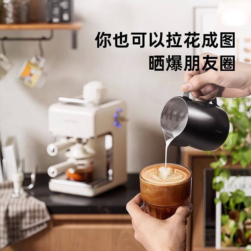 Ea39 Coffee Machine Small Household Italian Latte Art Milk Foam Semi-Automatic Electric Bean Grinder Office Dormitory