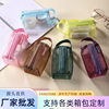 Nylon Encryption Storage Bag Zipper Mesh Coin Purse Large Capacity Key Case Card Coin Bag Transparent Four Corner Bag
