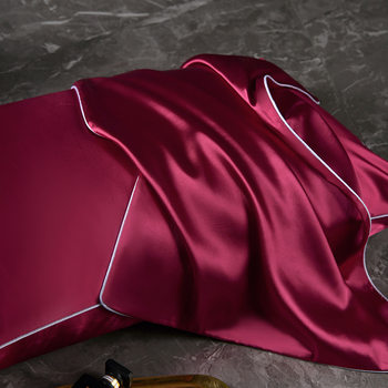 Cross-Border Trade Silk Pillowcases, a Pair of Mulberry Silk Ice Silk Pillowcases, Pillow Covers, Pillow Core Covers, Ice Silk Cooling Sensation