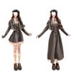 (High Quality) Watts College Jk Uniform Sweet Preppy Style Jacket Waist Dress Autum Two-Piece Set