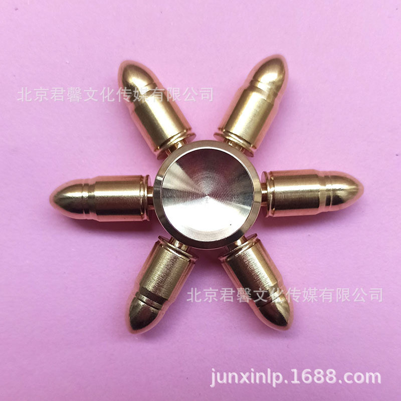 Golden Brass Fidget Spinner Spin Fun New and Strange Hand Spinner Finger Spinner Manufacturer Wholesale