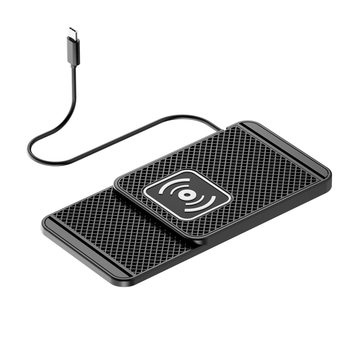 D1 Avoidance and Convex Lens Car Anti-Slip Wireless Fast Charger Suitable for All Models of Apple, Samsung, Huawei and Xiaomi
