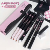 Двусторонняя подводка для губ Amy Diary, нюдовый цвет с низкой насыщенностью, нежная и стойкая матовая водостойкая подводка для губ, студенческий производитель