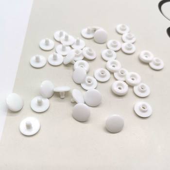 Factory anti-counterfeiting label plastic round black and white two-piece buckle disposable anti-disassembly fixed two-piece buckle anti-theft buckle