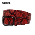 Pkzk0036 red snake pattern-japanese buckle