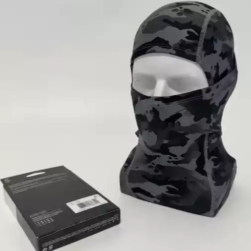 Winter Fleece-Lined Tactical Camouflage Outdoor Warm Riding Hood Motorcycle Helmet Liner Ski Hood