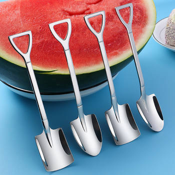 Sorbus spoon thickened stainless steel creative watermelon artifact vintage engineering shovel spoon Sorbus spoon dessert ice cream spoon
