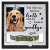 Pet Commemorative Photo Frame Can Hold Collar Vertical Table Pet Photo Lost Gift with Clip Photo Frame Black