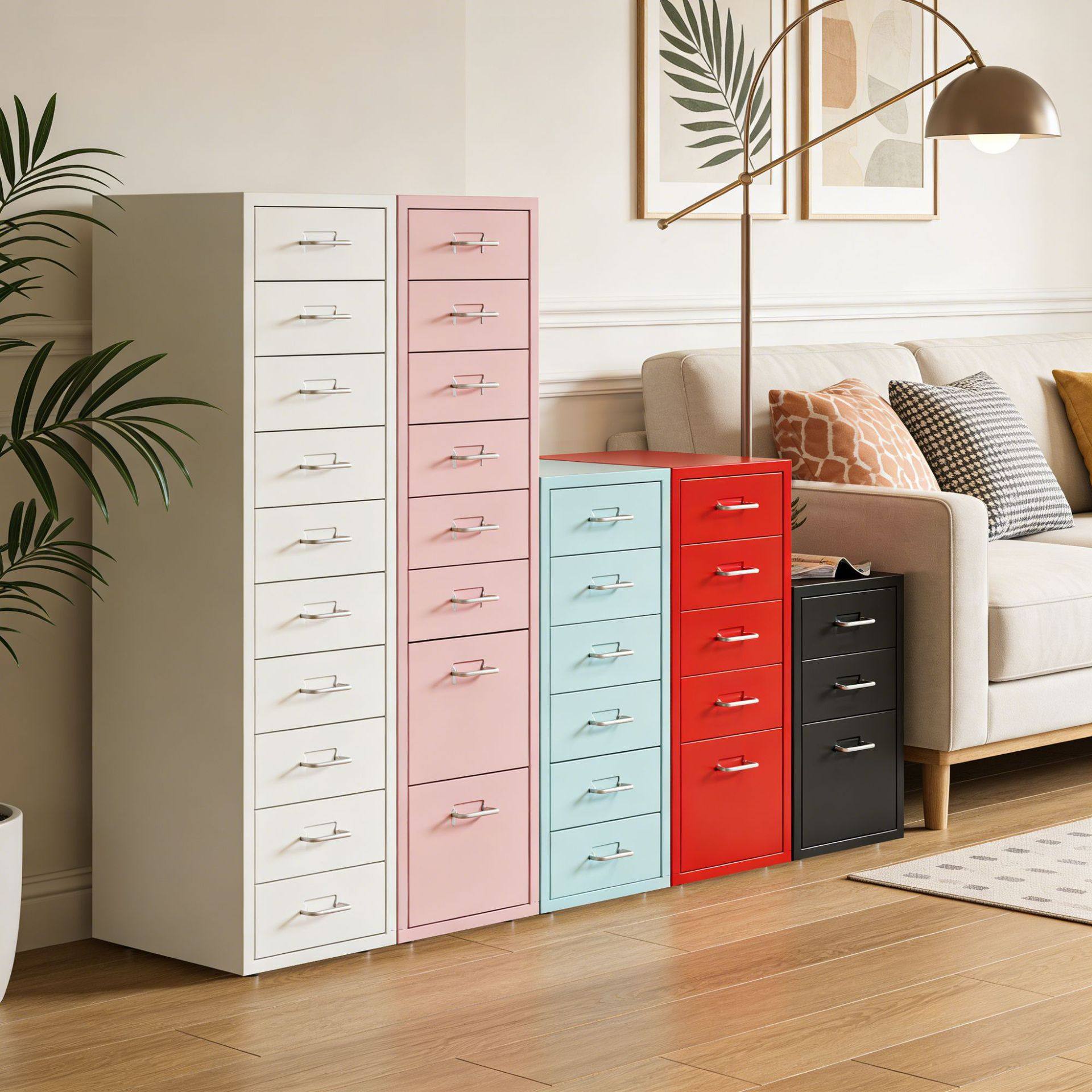 Mobile Drawer Cabinet under Desk, Metal Cabinet, Bedroom Bedside Storage Cabinet, Storage Cabinet, Office Haiermeier