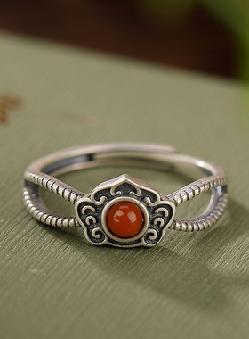 活口指环如意镂空设计感女士戒指