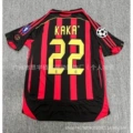 06-07 ac milan home jersey (black/red) - #22 patch