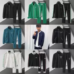 Cross-Border Authentic New Autumn and Winter Sports Casual Suit Classic Men's High-Quality Foreign Trade In-Stock Long-Sleeve Cardigan