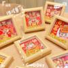 2026 New Wooden Gold Ingot Fortune Photo Frame Table (12*12cm) Desktop Decoration Table