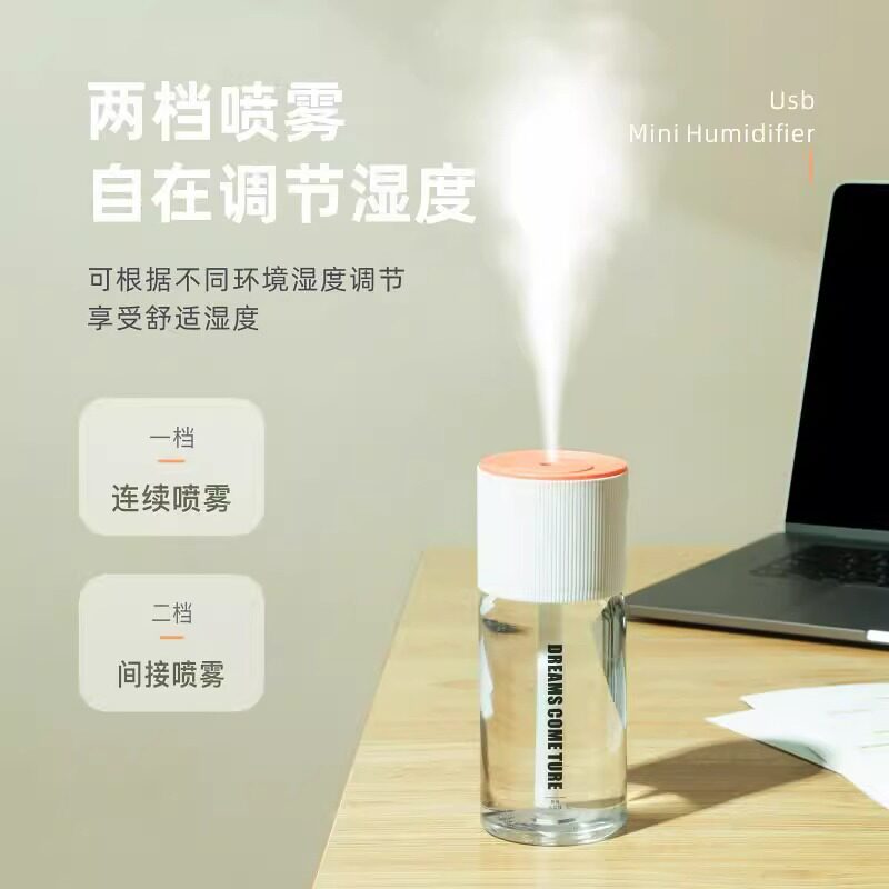 Mini USB Air Humidifier Home Bedroom Office Desk Purifying Air Atomization Hydrating Sprayer Car