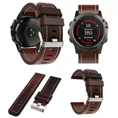 Suitable for Jiaming Garmin Fenix7x/6x/5x/3 Watch leather car Cable strap flat strap