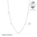 925 silver plated with platinum