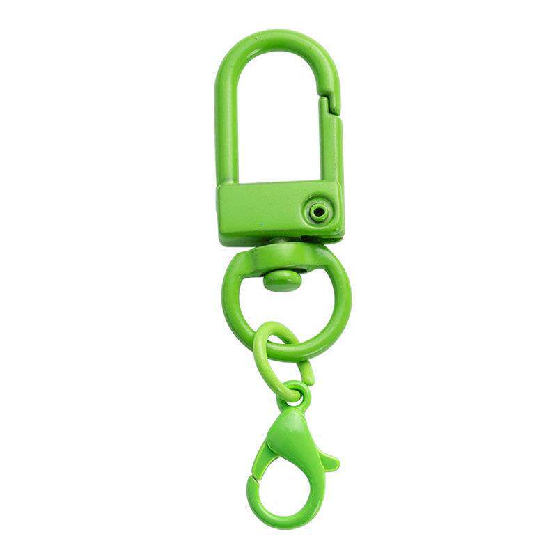 Color paint door buckle keychain hanging 14mm lobster buckle candy color rotating dog buckle metal jewelry DIY accessories