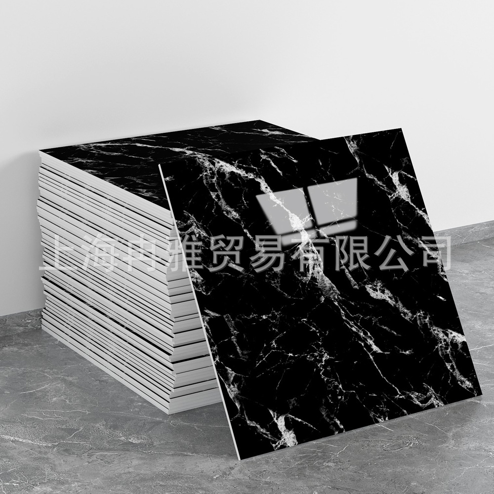 跨境外贸仿大理石鎏金3d墙面翻新装饰贴纸防油防水墙纸自粘瓷砖贴