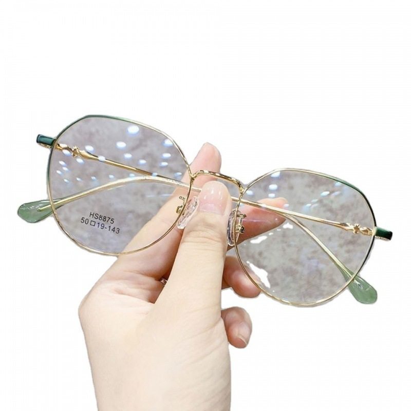 Anti-blue light radiation anti-fatigue myopia glasses frame female Korean-style tide can be equipped with power flat computer eye protection for men