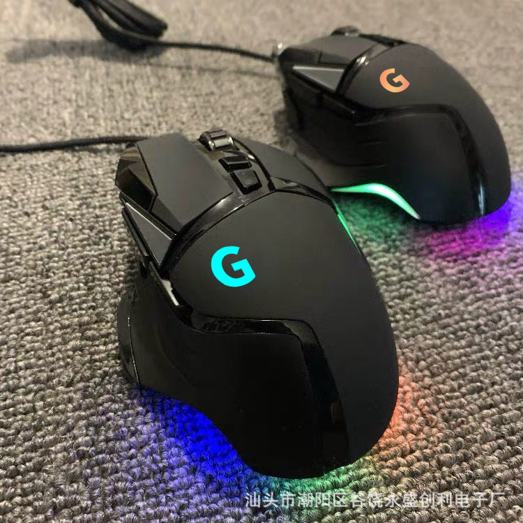 Wholesale entity cross-border e-commerce g502 e-sports game Mouse wired macro g402RGB light Internet coffee USB macro programming