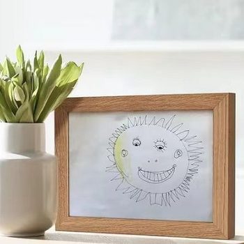 in stock cross-border Rotatble Picture children's painting display storage integrated picture frame magnetic movable cover