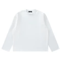 White boxy short and wide long sleeves 260g pure cotton