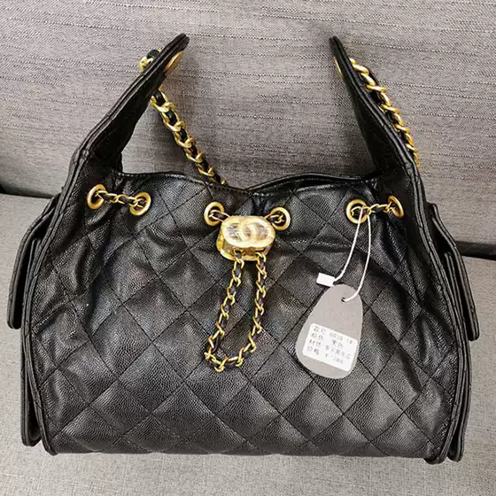Fragrant Grandma 25C Bag Oil Wax Leather 25C Hobo Bag 25S Caviar Hippie Women's Bag 25Bag Genuine Leather Women's Bag