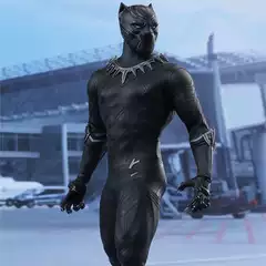 Avengers Hc Black Panther Cloth Model 1/6 Black Panther Movable Doll Figure