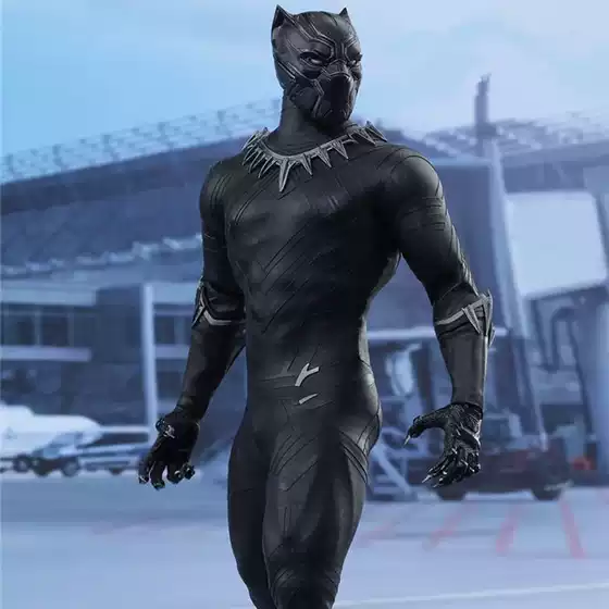 Avengers Hc Black Panther Cloth Model 1/6 Black Panther Movable Doll Figure