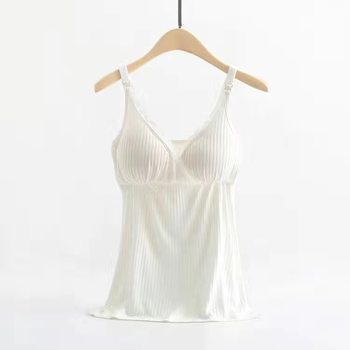 Nursing Vest Pregnant Women's Sling Underwear Nursing Clothing Top Postpartum Pajamas Summer Base Shirt Inner Spring and Autumn Thin