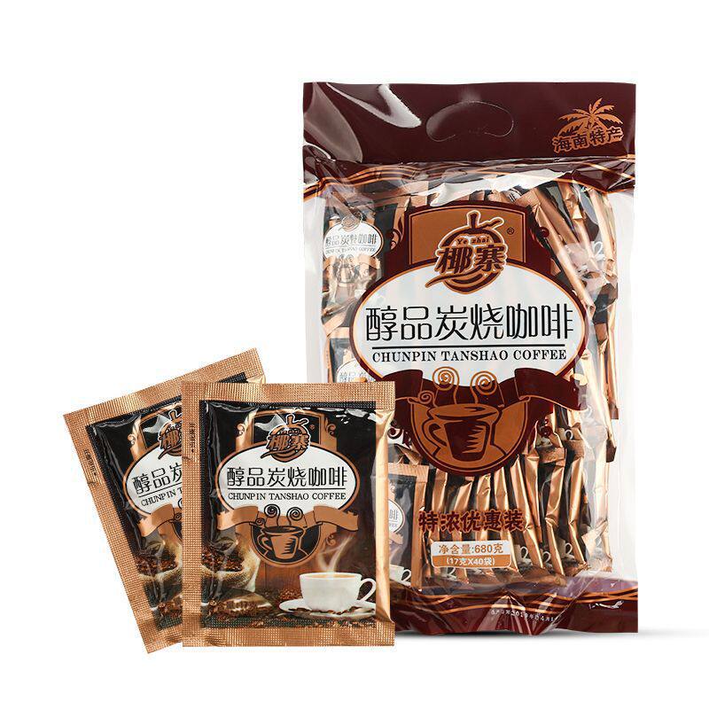 Фирменный хайнаньский кофе Coconut Village оптом, растворимый Латте, Алкоголь, Кокосовое молоко, обжаренное на углях, Ароматный кофейный порошок в индивидуальной упаковке, 40 упаковок Изображение 1