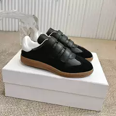 Spot Velcro Sneakers for Women, Flat-Soled, Breathable, Versatile, Soft-Soled, Non-Slip, Wear-Resistant, Sports and Casual Shoes, Moral Training Shoes, Men's Shoes