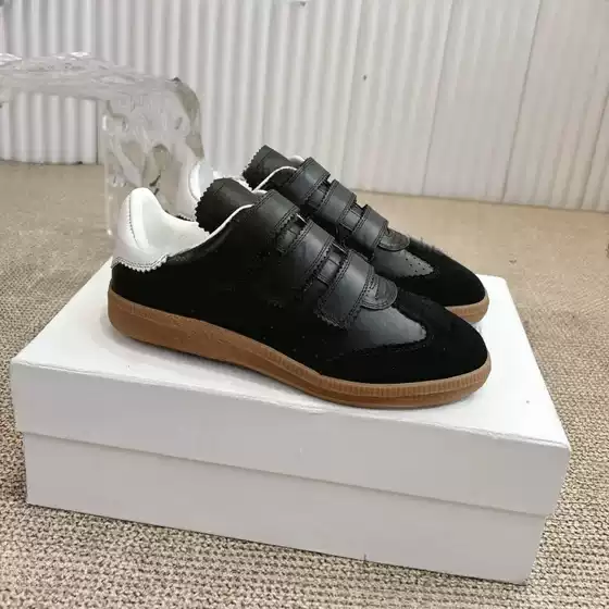 Spot Velcro Sneakers for Women, Flat-Soled, Breathable, Versatile, Soft-Soled, Non-Slip, Wear-Resistant, Sports and Casual Shoes, Moral Training Shoes, Men's Shoes